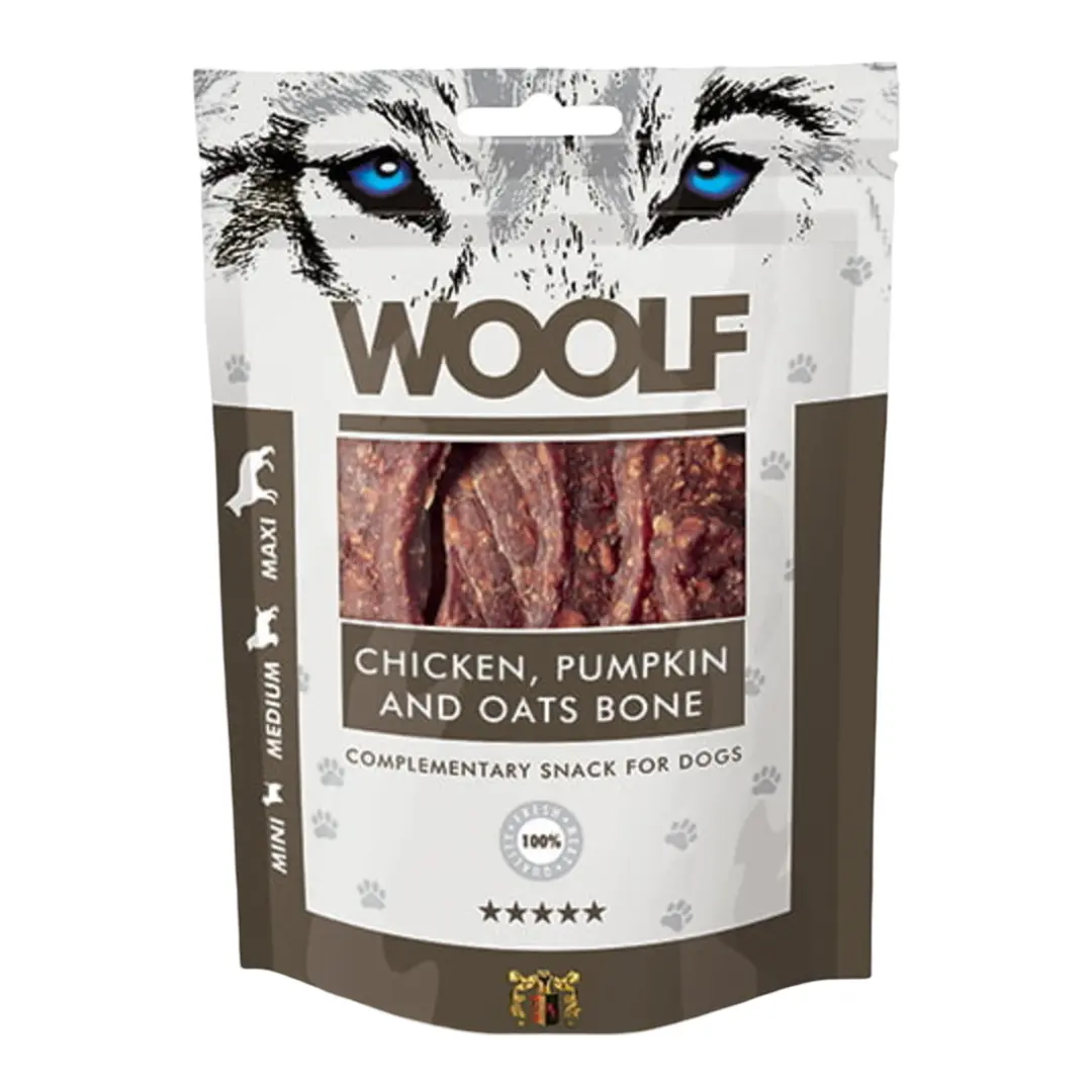 Woolf Hundesnack Kylling, Græskar og Havre Ben
